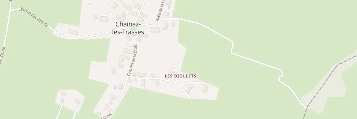 Plan du 129 Che des Biollets à Chainaz-les-Frasses
