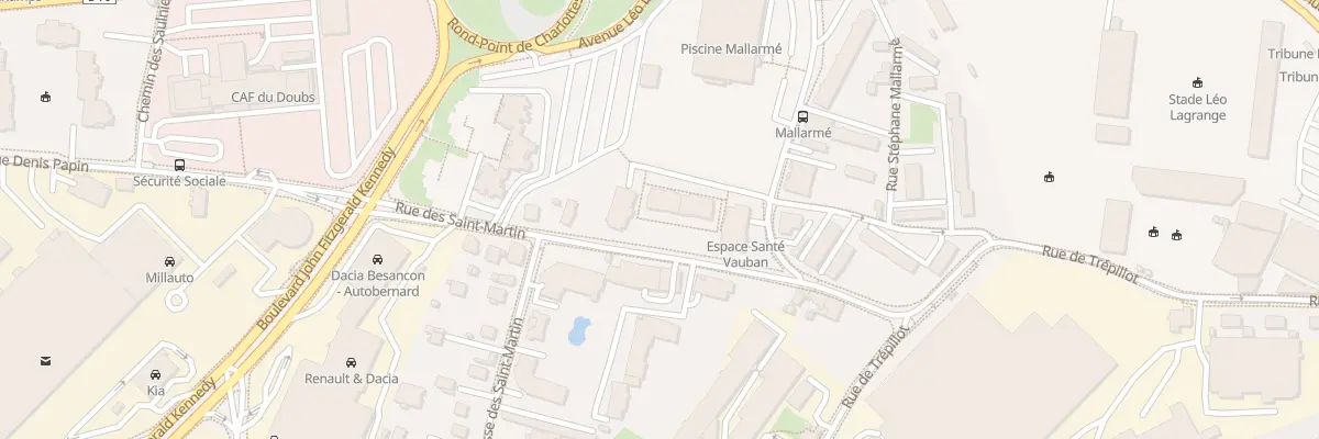 Plan du 9D Rue Stéphane Mallarmé à Besançon