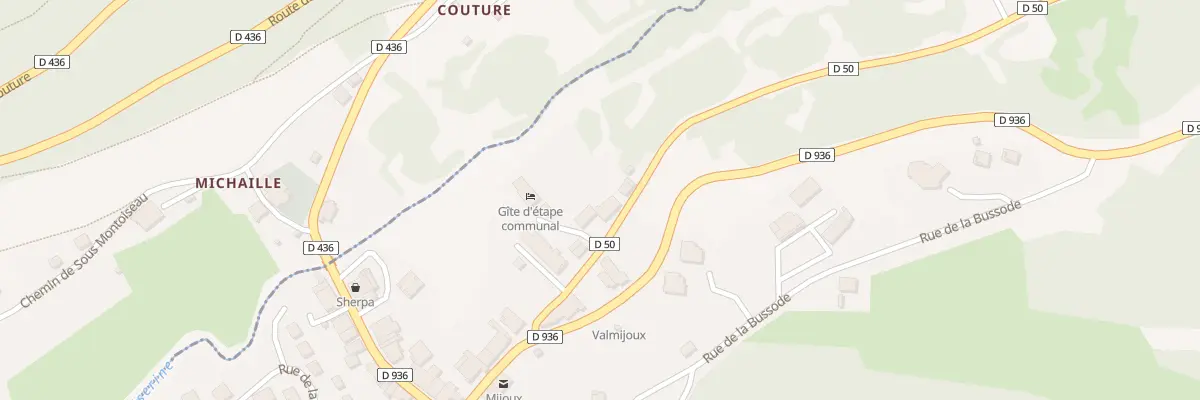 Plan de la Rue Delphin Regad à Mijoux