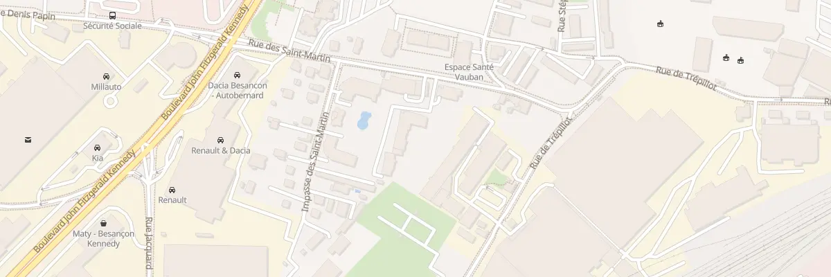 Plan du 9B Rue des Saint-Martin à Besançon