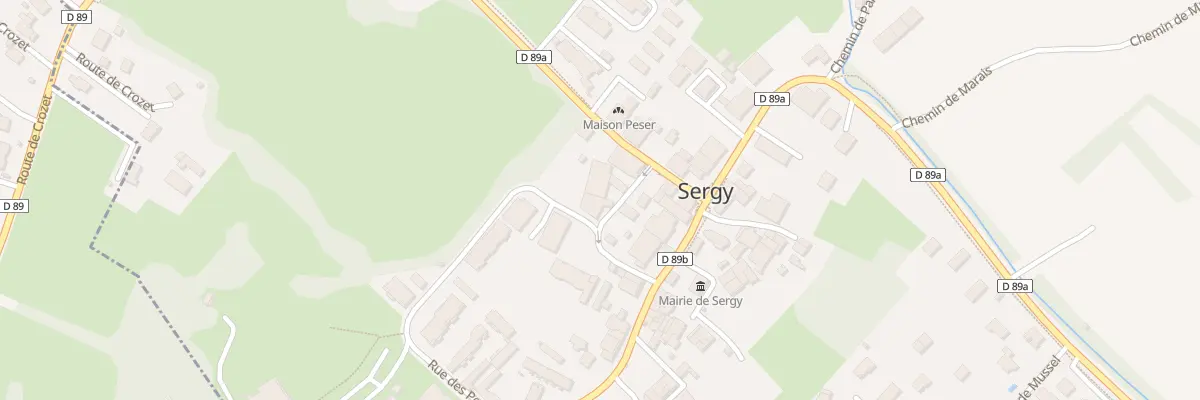 Plan du 101 Che de la Charrière à Sergy