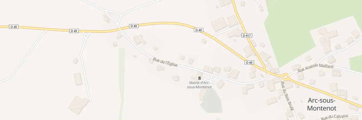 Plan du 16 Rue de l’Eglise à Arc-sous-Montenot