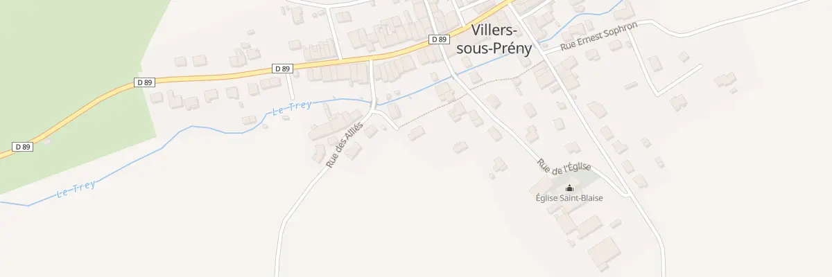 Plan du 9200 Rue des Alliés à Villers-sous-Prény