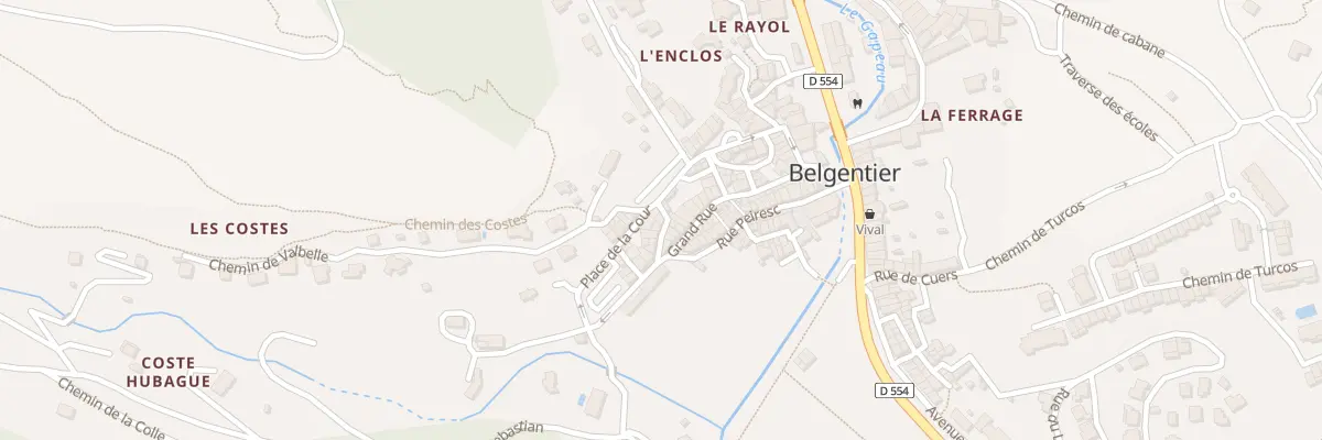 Plan du 5067 Rue des Bergers à Belgentier