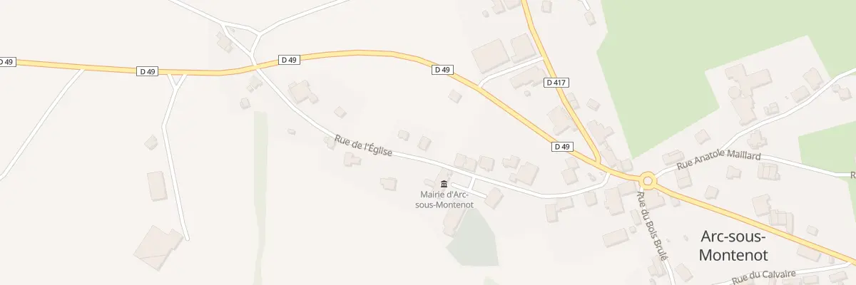 Plan du 14 Rue de l’Eglise à Arc-sous-Montenot