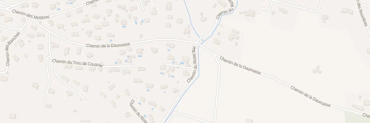 Plan du 5002F Trou de Couasse à La Roquebrussanne