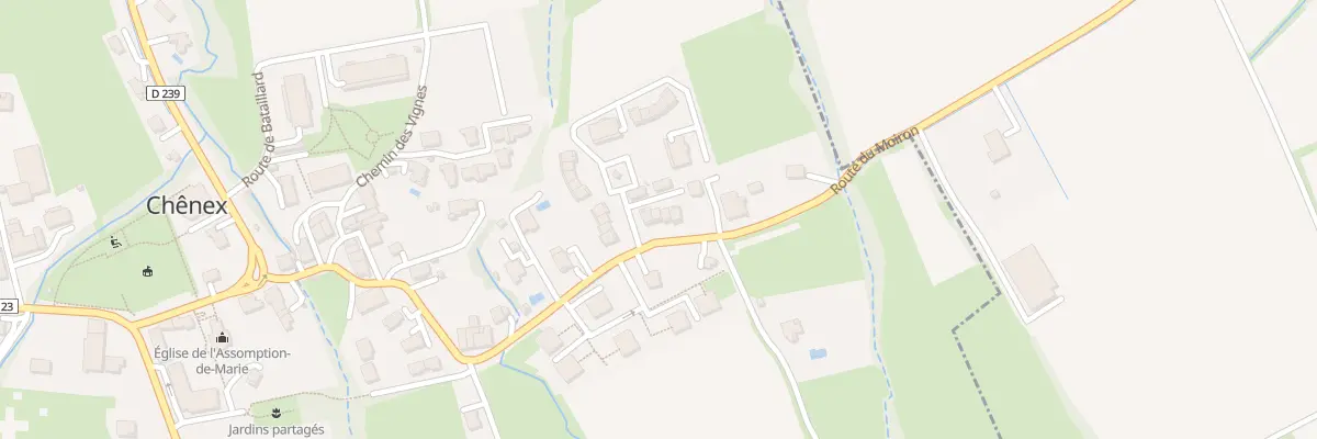 Plan du 590 Rte de Bataillard à Chênex