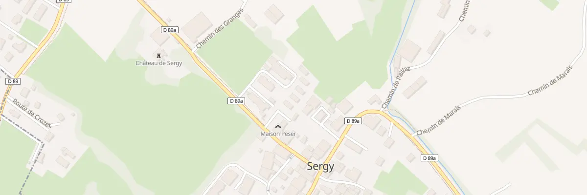 Plan du 186 Rue du Crêt de la Neige à Sergy