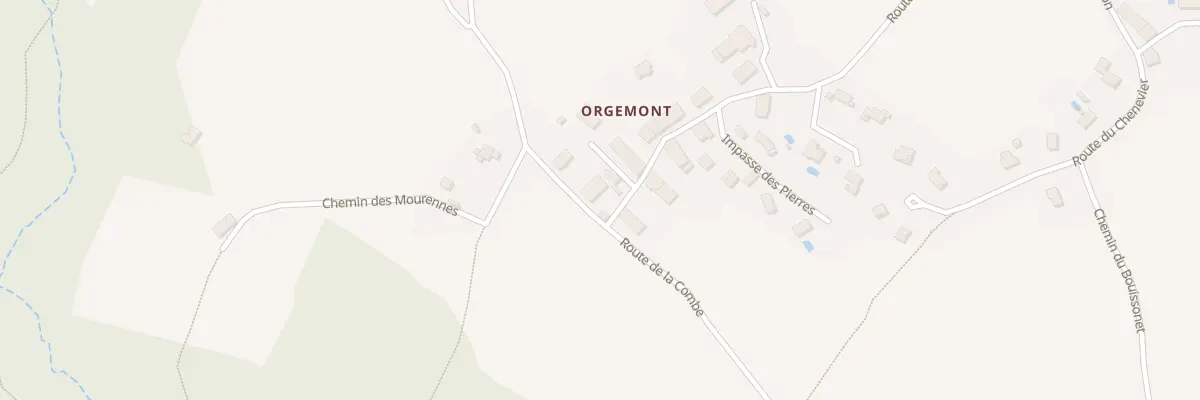 Plan de Orgemont à Mésigny