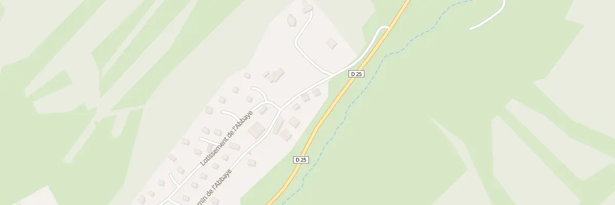 Plan du 842 Che de l’Abbaye à Lamoura