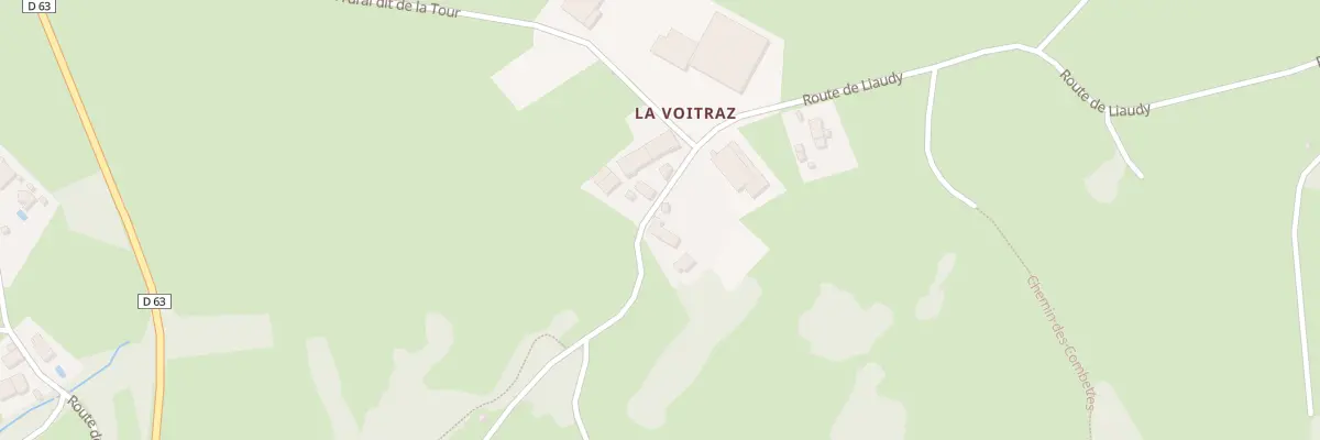 Plan du 1400 Rte de Liaudy à Héry-sur-Alby