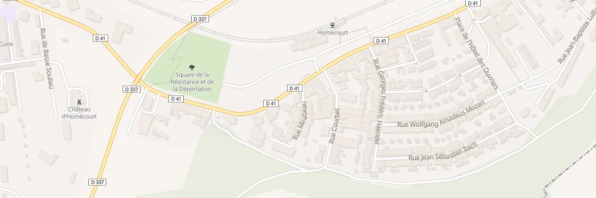 Plan du 131 Av de la République à Homécourt