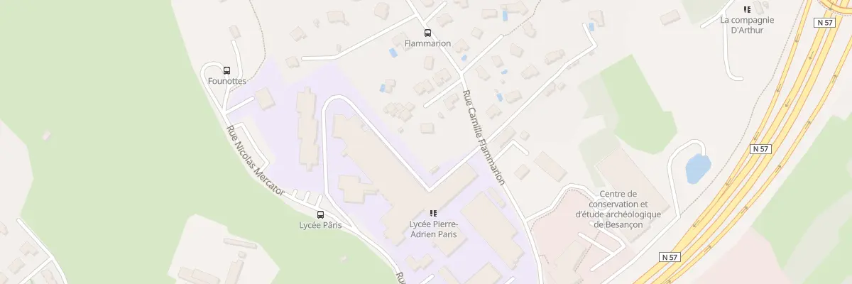 Plan du 3A Rue Camille Flammarion à Besançon