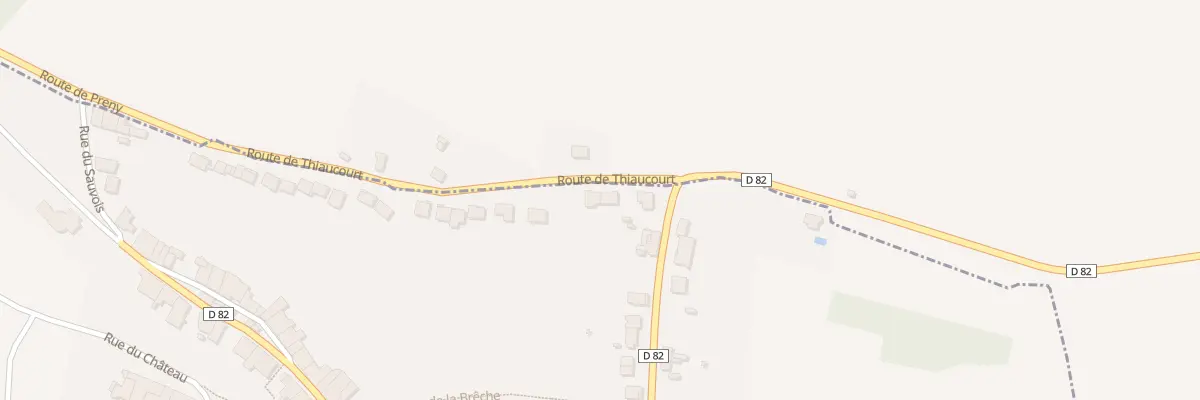 Plan du 3B Rte de Thiaucourt à Prény