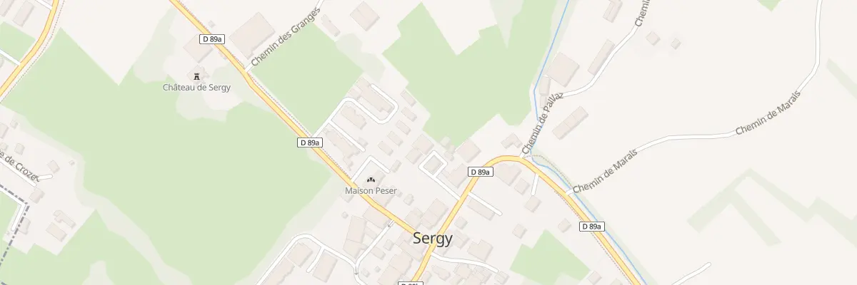 Plan du 73 Av du Jura à Sergy