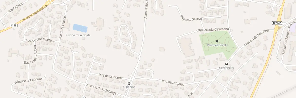 Plan du 392 Av des Savels à La Garde