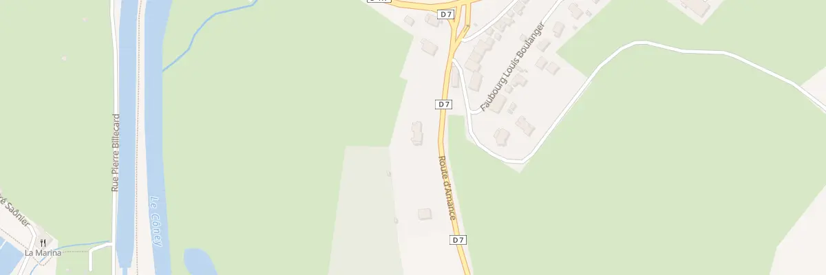 Plan du 2 Rte d’Amance à Corre