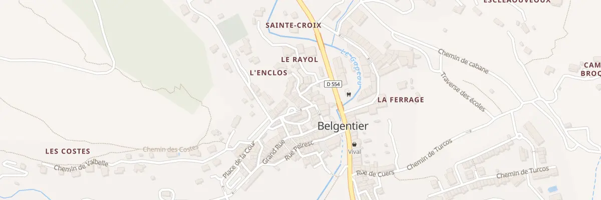Plan du 13 Rue du Rayol à Belgentier