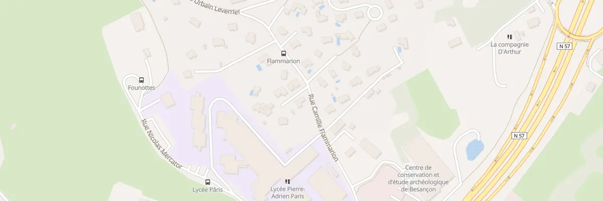 Plan du 7B Rue Camille Flammarion à Besançon