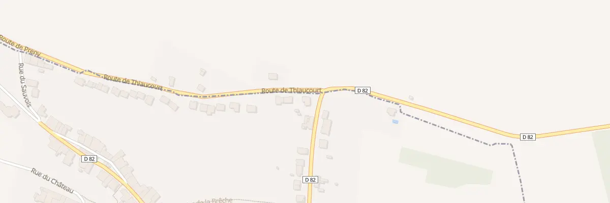 Plan du 1 Rte de Thiaucourt à Prény
