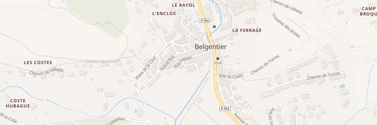 Plan du 5032 Rue des Jardins à Belgentier