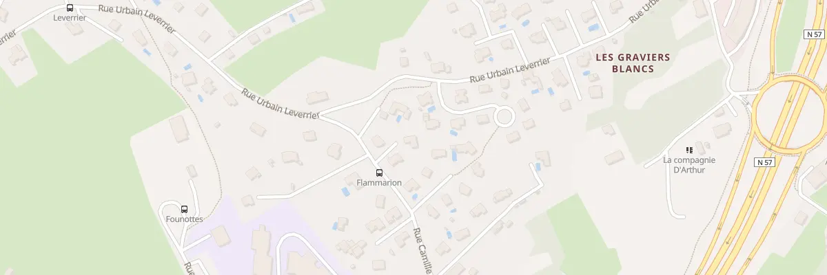 Plan du 22 Rue Camille Flammarion à Besançon