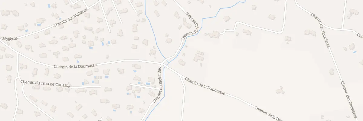 Plan du 581 Che de la Daumasse à La Roquebrussanne