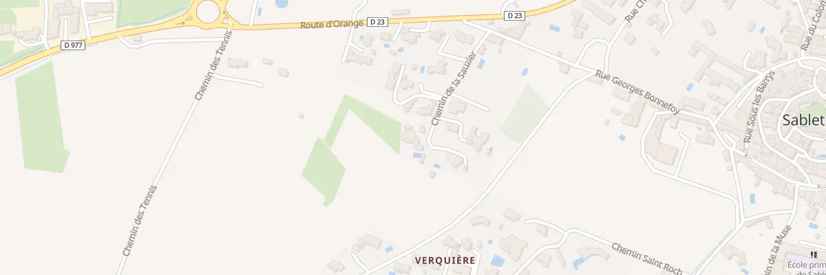 Plan du 5704 La Saugie à Sablet