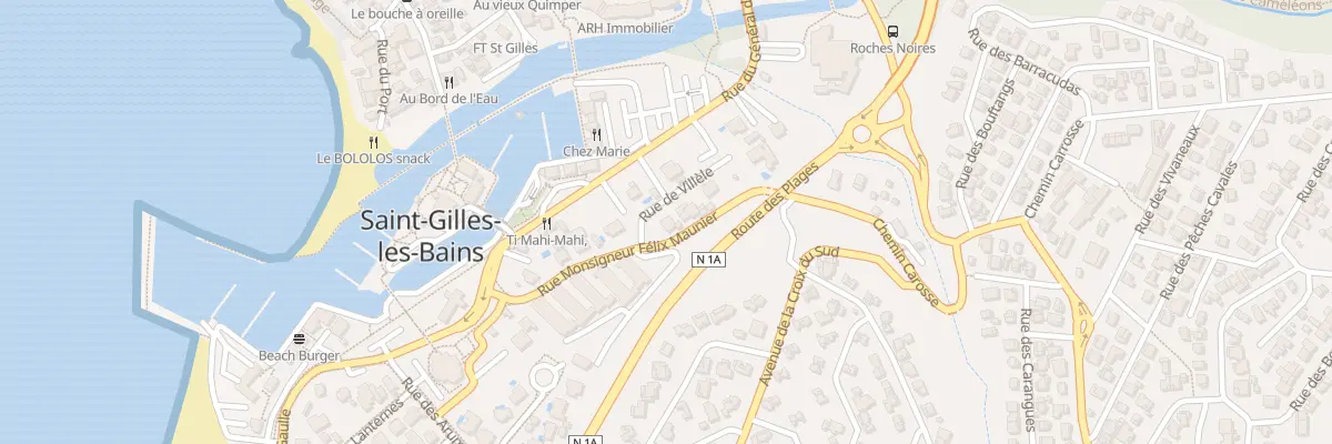 Plan du 1B Rue de Villèle à Saint-Paul