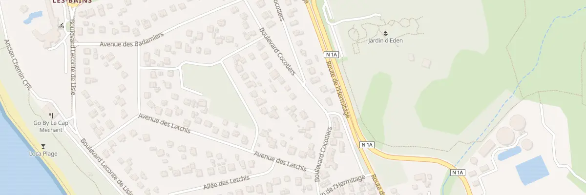 Plan du 9 Bd Les Cocotiers à Saint-Paul
