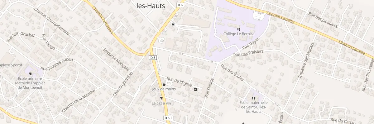 Plan du 10 Rue des Ecoles (St Gilles Hts) à Saint-Paul
