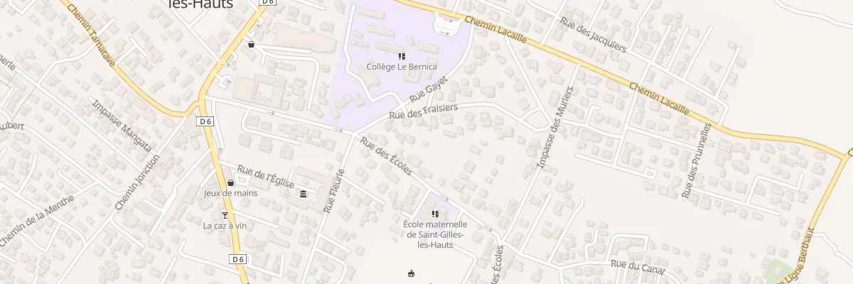 Plan du 23 Rue des Ecoles (St Gilles Hts) à Saint-Paul