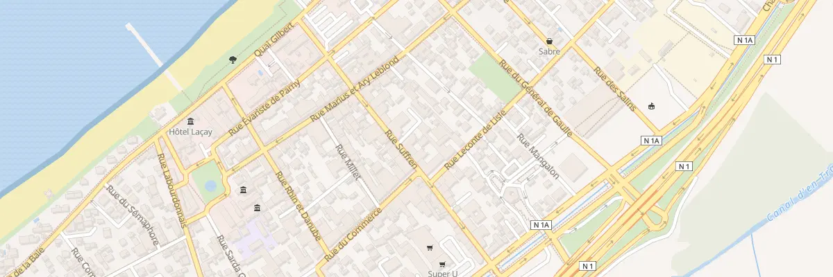 Plan du 47B Rue Suffren à Saint-Paul