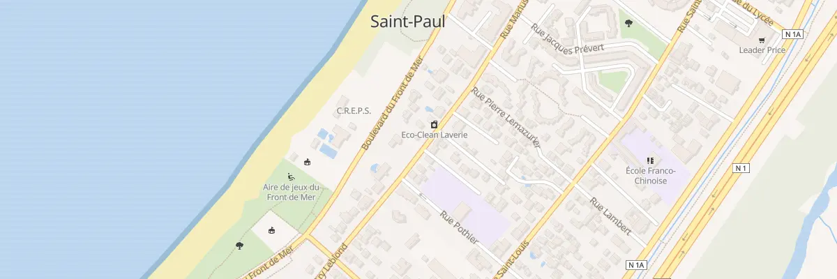 Plan du 165 Rue Marius et Ary Leblond à Saint-Paul
