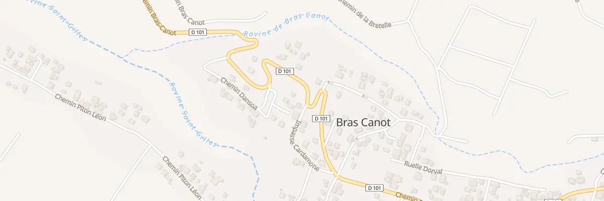 Plan du 42 Che Bras Canot à Saint-Paul