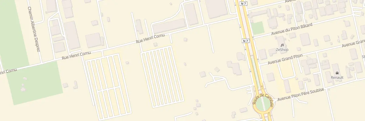 Plan du 100 Rue Henri Cornu à Saint-Paul