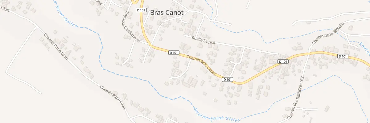 Plan du 96 Che Bras Canot à Saint-Paul