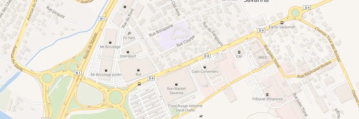 Plan du 15 Rte de Savannah à Saint-Paul