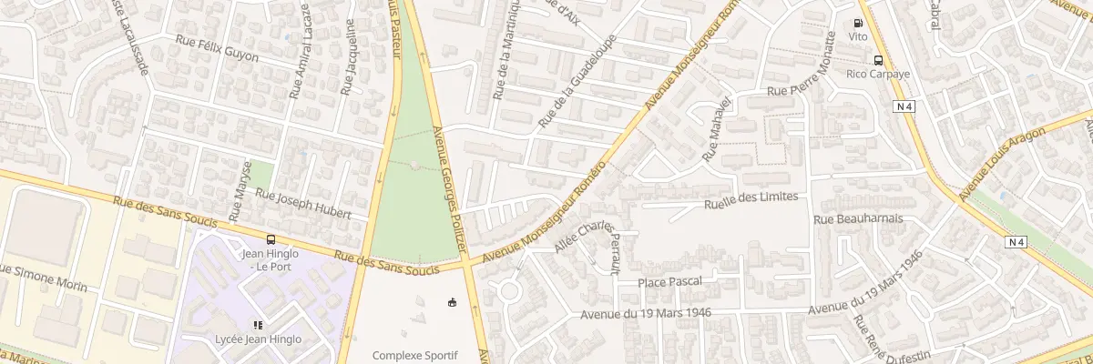 Plan du 6 Rue de la Guadeloupe au Port