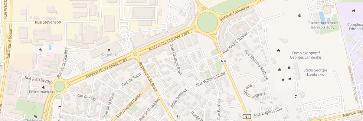 Plan du 5 Rue Georges Bizet au Port