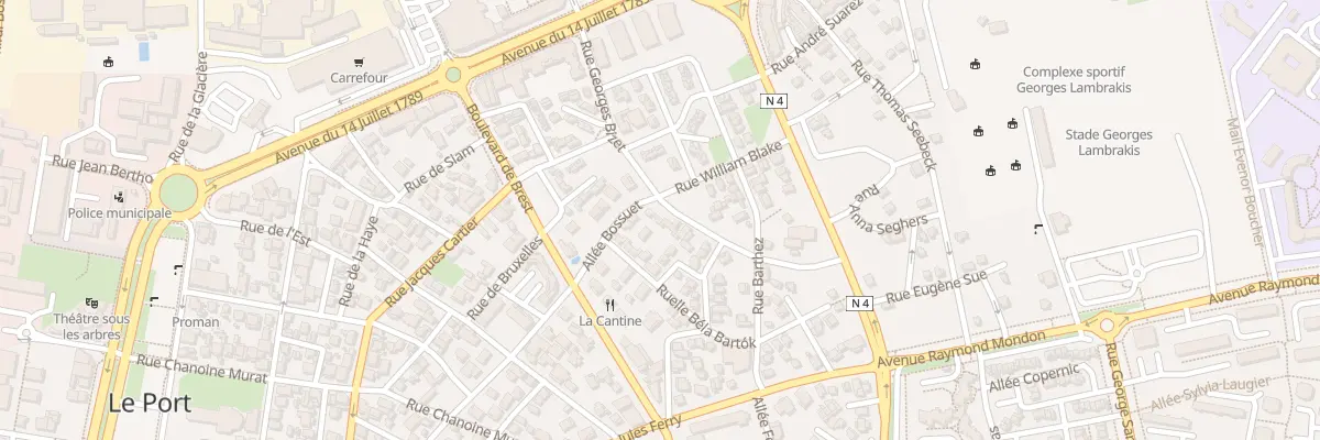 Plan du 10 Rue Georges Bizet au Port