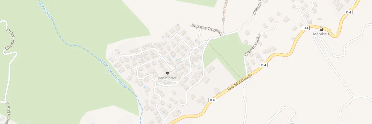 Plan du 1 Imp des Alizes (Bellemene) à Saint-Paul