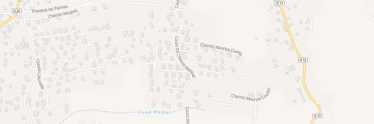 Plan du 25A Crs Dit Chemin Renaud à Saint-Leu