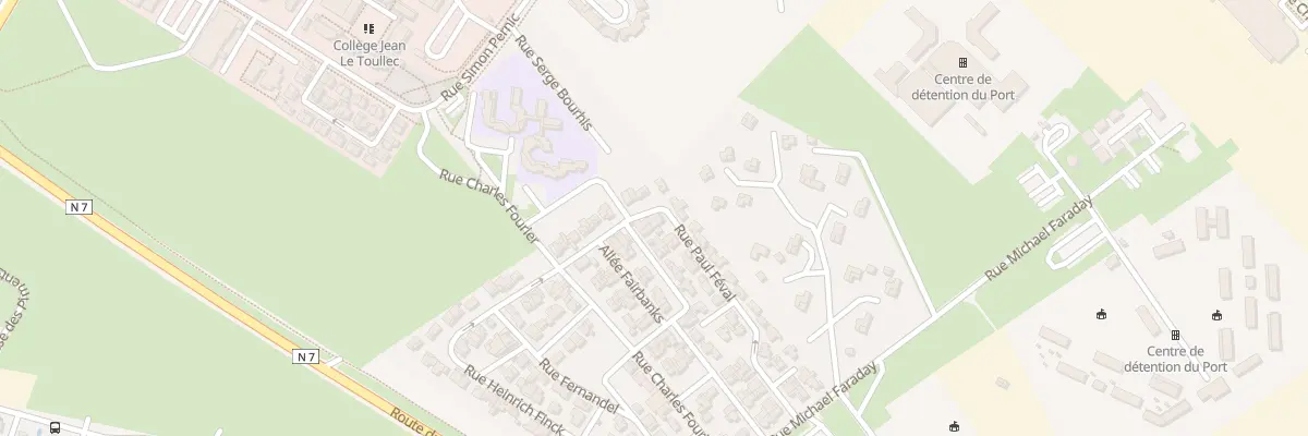 Plan du 8 Rue Paul Féval au Port