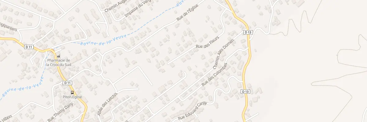 Plan du 13 Rue des Fleurs à Saint-Leu