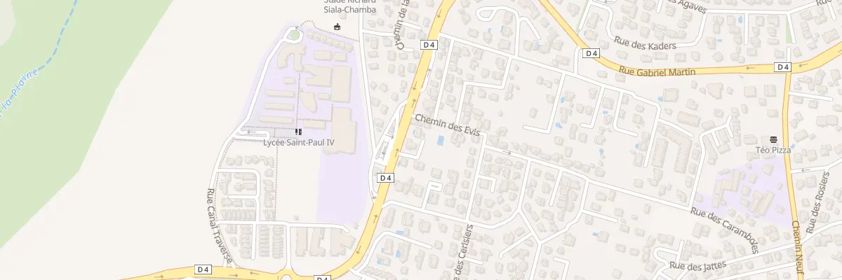 Plan du 34 Rue Frédéric Payet à Saint-Paul