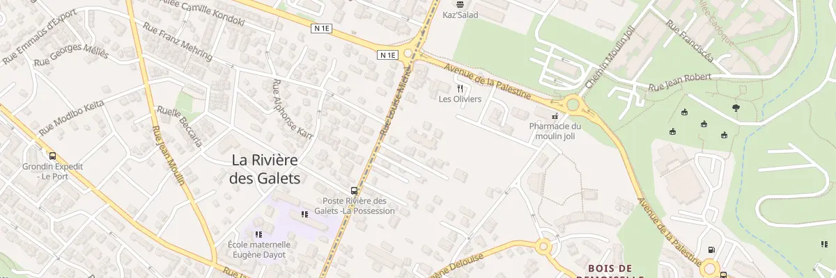 Plan du 44 Rue Louise Michel à La Possession