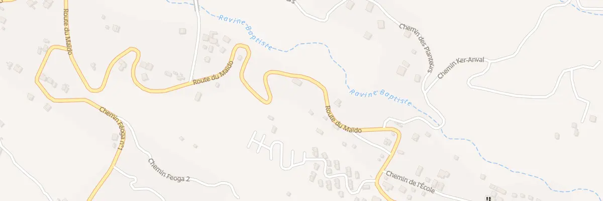 Plan du 222 Rte Maido à Saint-Paul