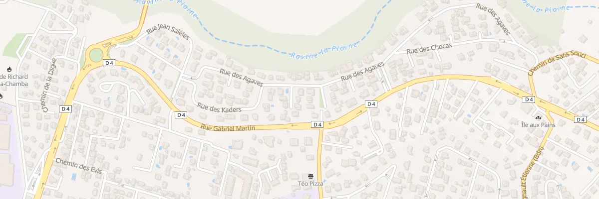 Plan du 28 Rue des Agaves à Saint-Paul