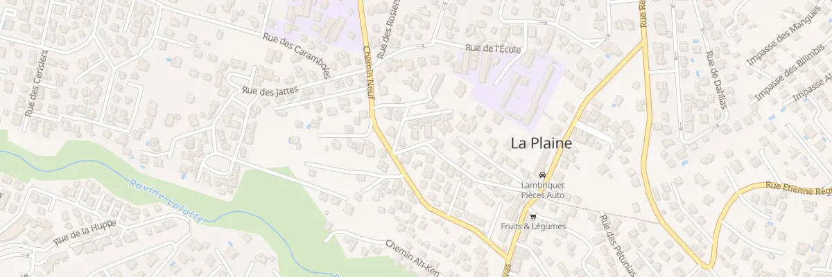 Plan du 3 Sen des Adams à Saint-Paul